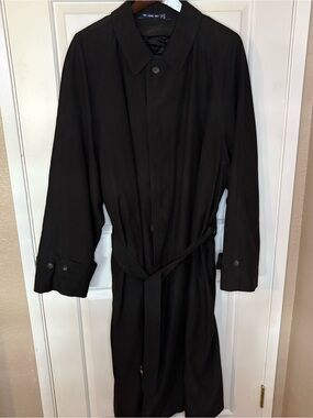 Men's Black Trench Coat